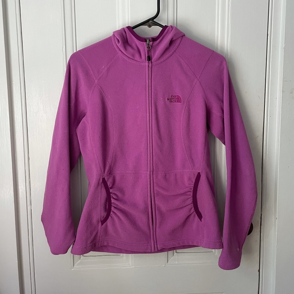 NORTH FACE ZIP UP HOODIE